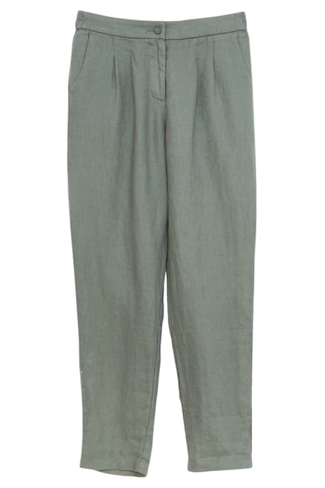 MADDIE LINEN TROUSER MID GREEN by White Stuff