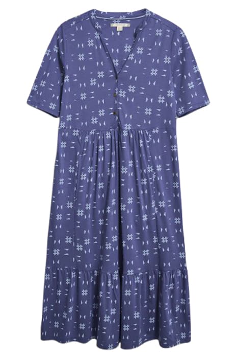 NAYA ORGANIC JERSEY DRESS MID BLUE by White Stuff