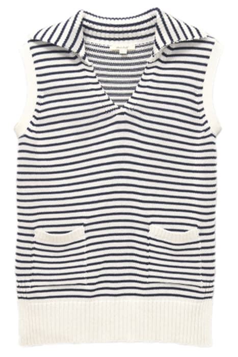 SET SAIL STRIPE TANK NAVY MULTI by White Stuff