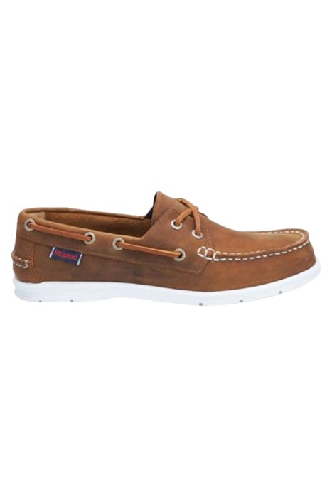 LITESIDES TWO EYE MED BROWN LE by Sebago