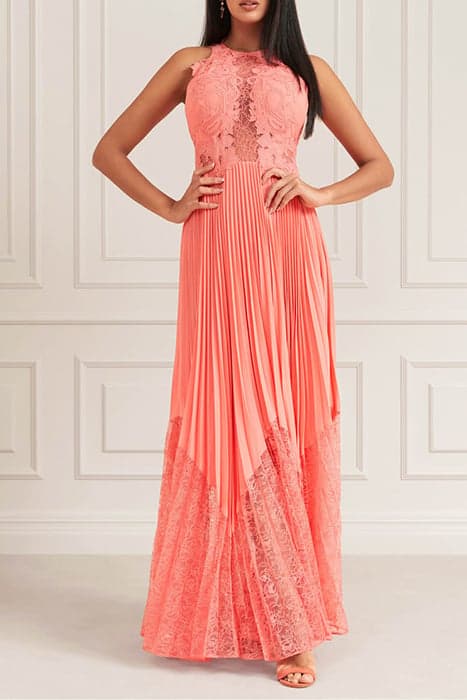 JASMINE LONG DRESS CORAL PEONIE by Marciano by Guess