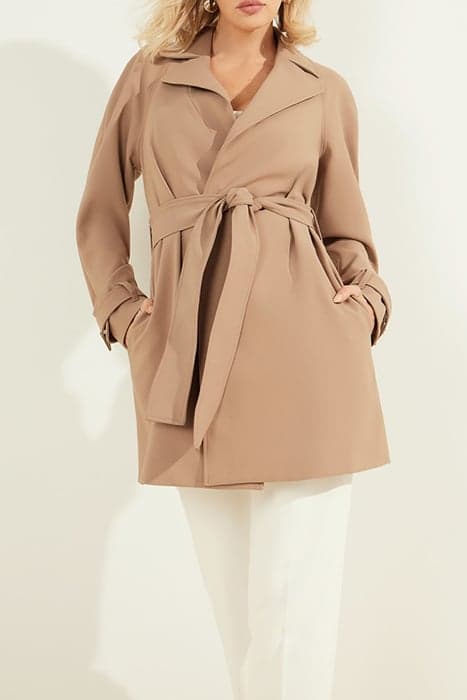 AUSTIN WRAP COAT SHIITAKE BROWN by Marciano by Guess