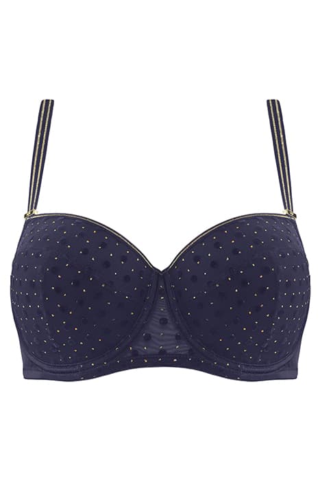 PETIT POINT EVENING BLUE AND GOLD by Marlies Dekkers