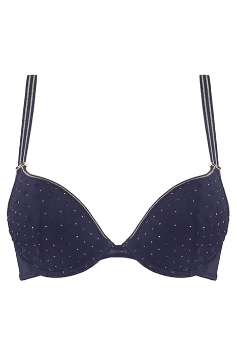 PETIT POINT EVENING BLUE AND GOLD by Marlies Dekkers