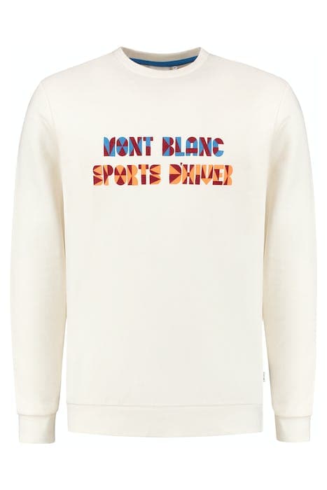 MEN MONT BLANC SWEATER JET STREAM WHITE by Shiwi