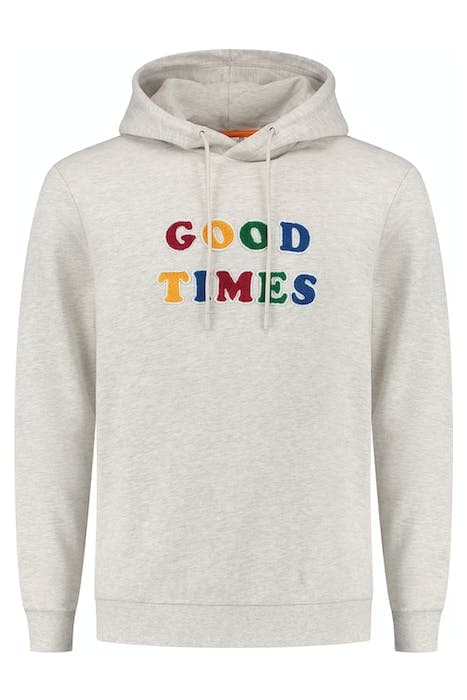 MEN GOOD TIMES HOODIE LIGHT GREY MELANGE by Shiwi