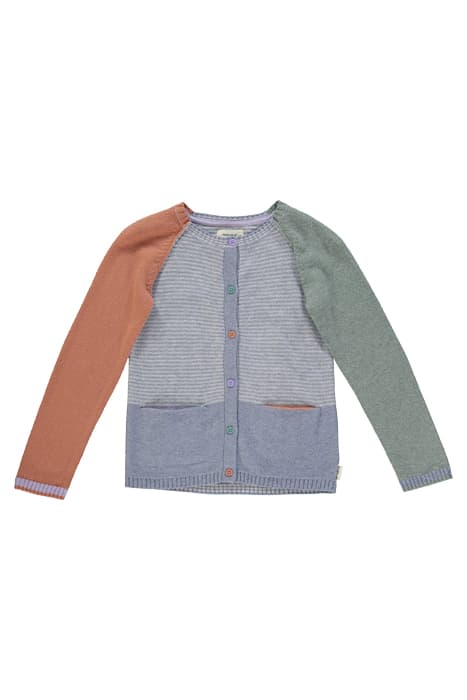 CLARA COLOURBLOCK CARDIGAN BLUE MLT by White Stuff