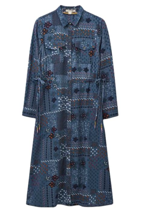 NORA TENCEL SHIRT DRESS BLUE MLT by White Stuff