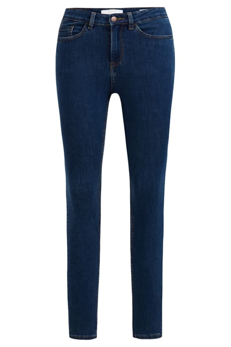 DAMES HIGH RISE SKINNY JEANS MET STRETCH - CURVE BLUE by WE Fashion