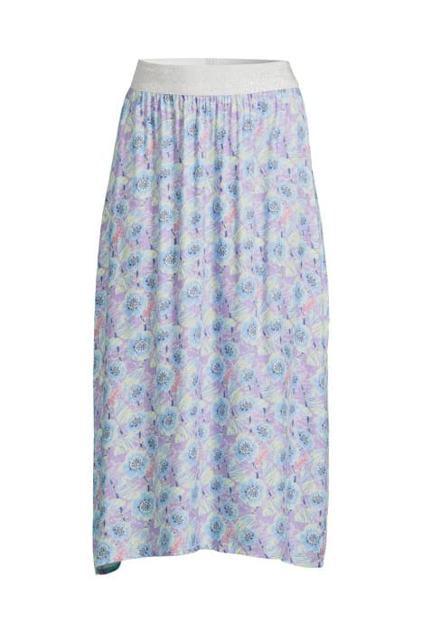 VISCOSE SKIRT LONG FLOWERS PURPLE by Mucho Gusto