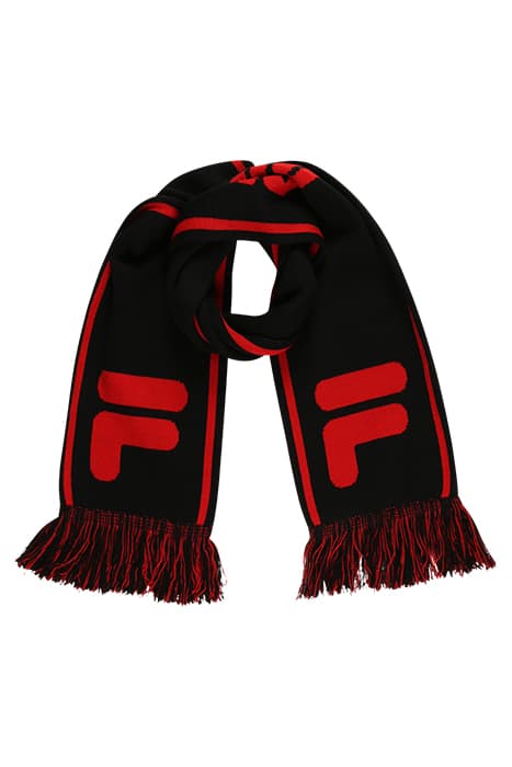 C44 TEAM SCARF BLACK-TRUE RED by FILA