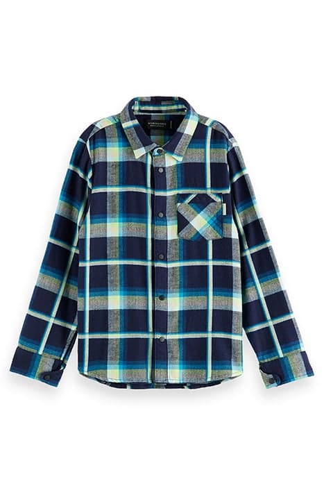 YARN-DYED LONG-SLEEVED FLANNEL SHIRT COMBO C by Scotch & Soda