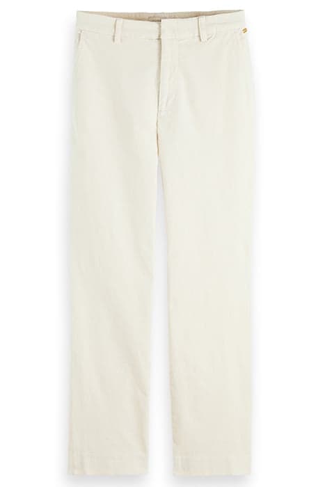 ABOTT REGULAR FIT CHINO- IN BIAS CUT RIB-CORD ECRU by Scotch & Soda