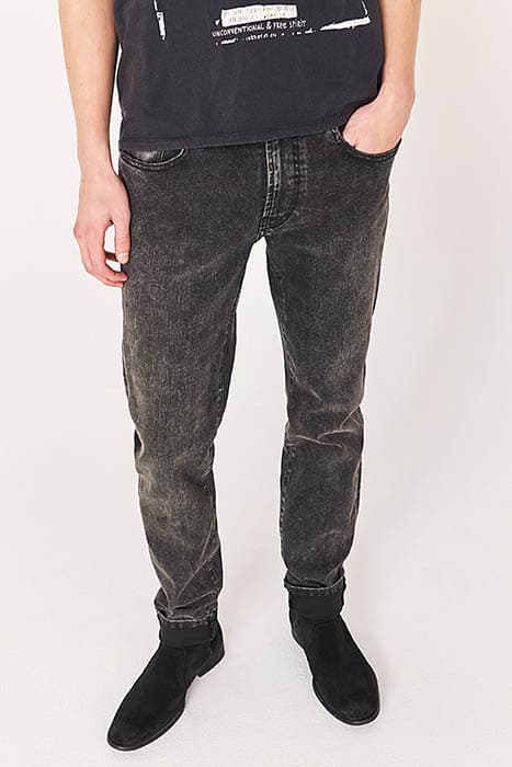 Jean SLIM noir délavage dirty Homme by IKKS