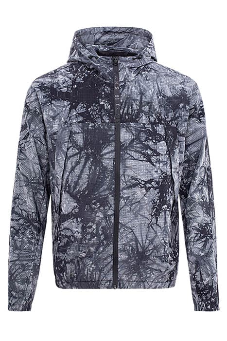 Blouson gris ardoise en nylon tie and dye WINDBREAK Homme by IKKS