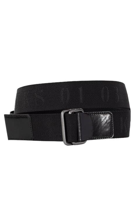 Ceinture noire à boucle double anneau Homme by IKKS