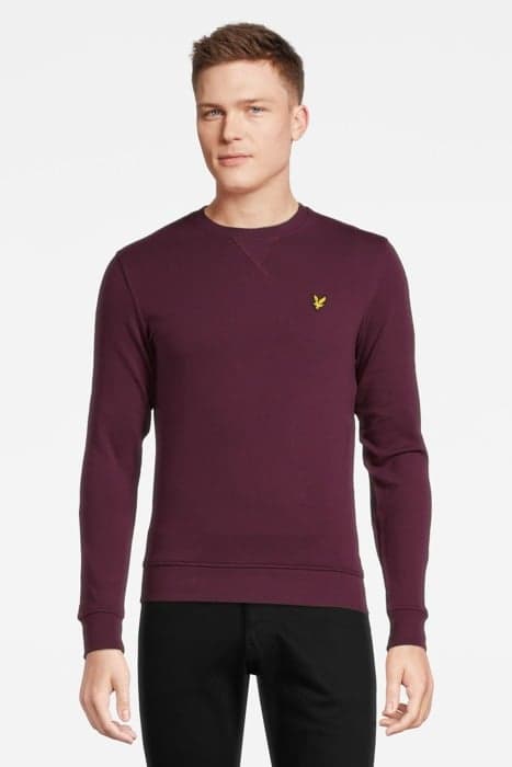 CREW NECK SWEATSHIRT BURGUNDY by Lyle & Scott