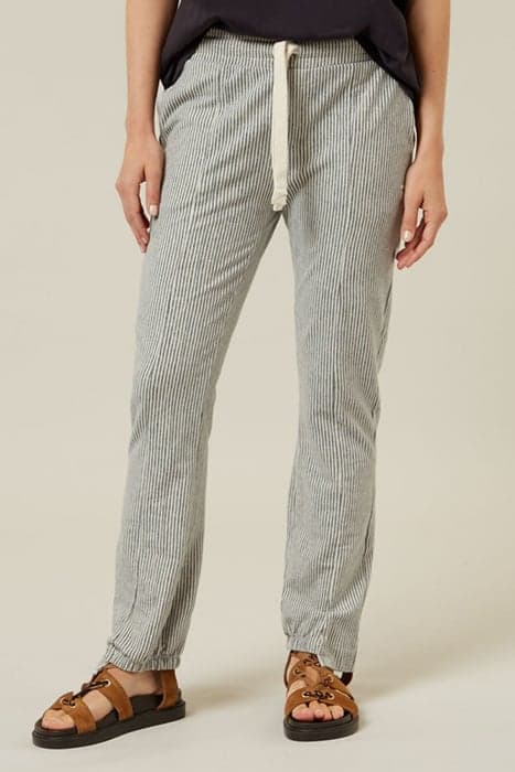 STRAIGHT JOGGER DENIM STRIPE SOFT WHITE MELEE by 10DAYS