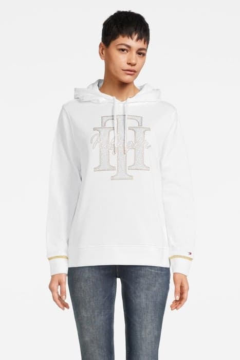 CRYSTAL HOODIE, YBR WHITE by Tommy Hilfiger