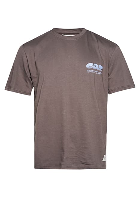 SPRAY LOGO TSHIRT DARK BROWN by CATERPILLAR