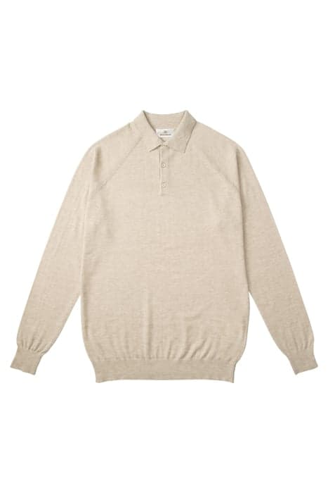 RAGLAN POLOSHIRT LONG SLEEVES DESERT SAND by Woodrow