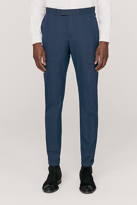 Pantalon de costume SLIM bleu foncé prince de galles Homme by IKKS