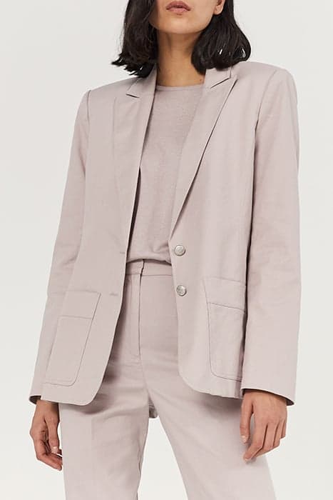 LILAC LINEN COTTON BLEND SUIT JACKET by IKKS