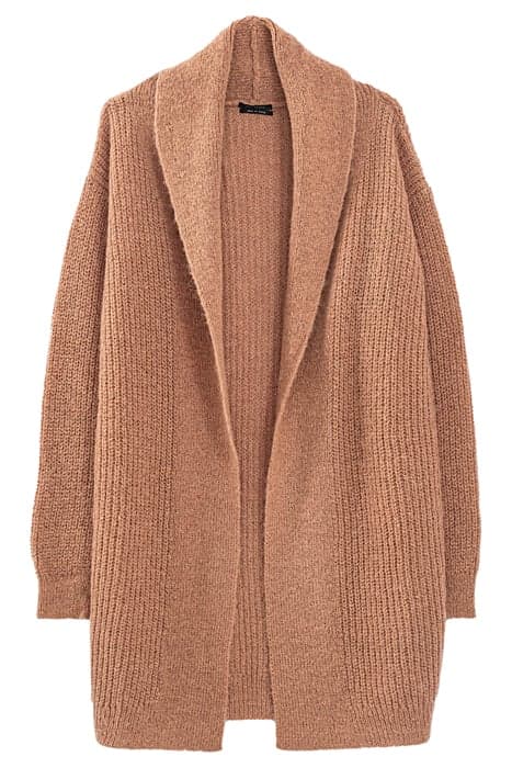 Cardigan beige en maille effet poil femme by IKKS