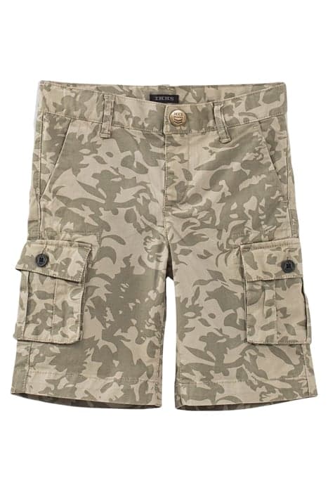 BOYS’ KHAKI LEAF CAMOUFLAGE COMBAT BERMUDAS AOP JUNGLE by IKKS