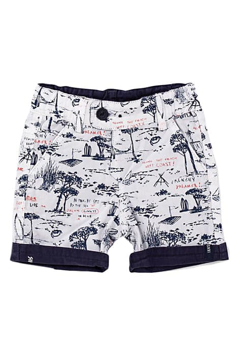 Short réversible navy et imprimé bébé garçon by IKKS