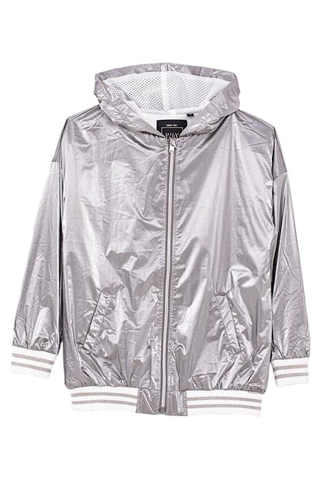 Blouson dark silver nylon à capuche fille by IKKS