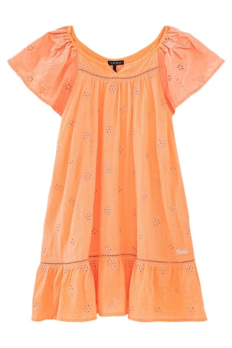 GIRLS’ APRICOT EYELET EMBROIDERY DRESS by IKKS