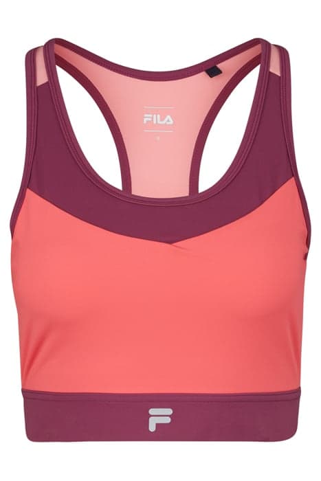 RABENAU CROPPED TOP ROUGE RED-FLAMINGO PINK-AMARANTH by FILA