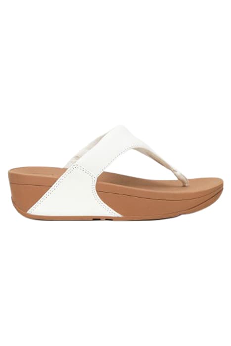 LULU LEATHER TOE POST SANDALS NAT WHITE by White Stuff