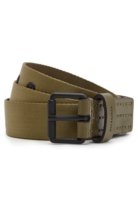 JESSE WEBBING BELT ARMY GREEN by AllSaints