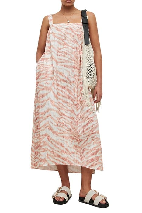 ARIELLE AREIAS DRESS PINK/BLEACH ORANGE by AllSaints