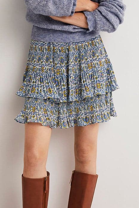 PLISSE MINI SKIRT IVO by Boden