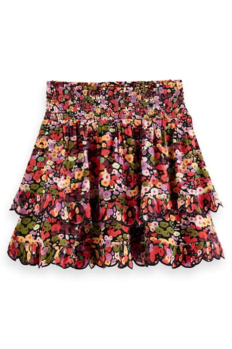 ALL-OVER PRINTED LAYERED VISCOSE SKIRT COMBO D by Scotch & Soda