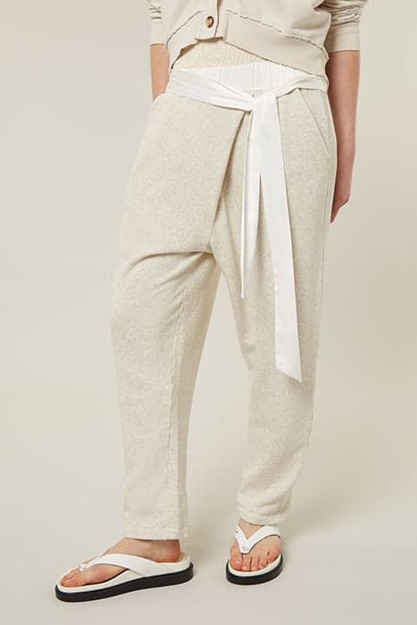 PANTS OPEN FLEECE SOFT WHITE MELEE by 10DAYS