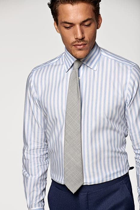 Light Blue Striped Slim Fit Shirt by Suitsupply