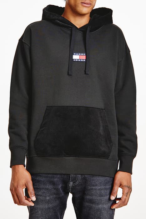 TJU CORDUROY SWEAT H BLACK by Tommy Hilfiger