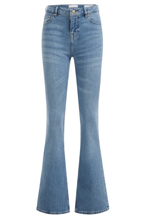 LADIES MID RISE BOOTCUT JEANS WITH STRETCH BLUE by WE Fashion