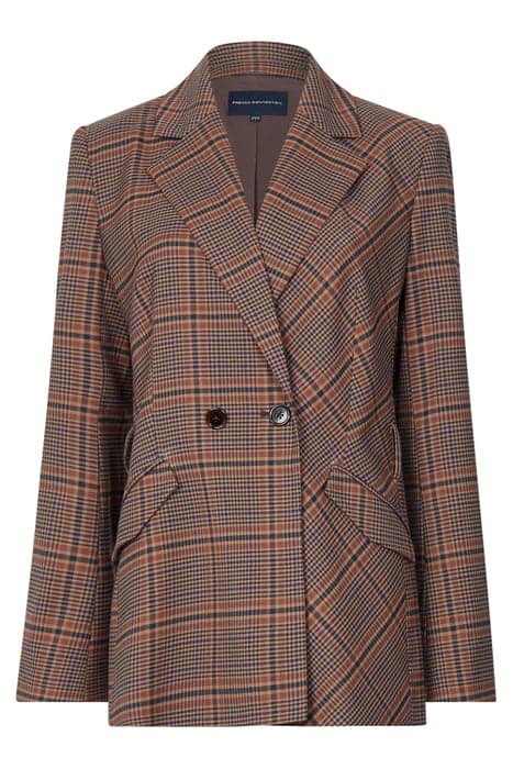 BETTINA CHECK SUIT JACKET CAMEL MIX by French Connection