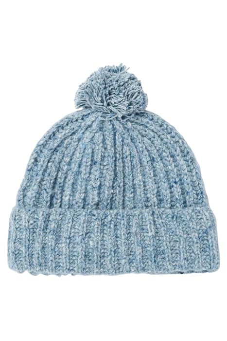 BEANIE WITH POM POM DONEGAL SKY by RE/DONE