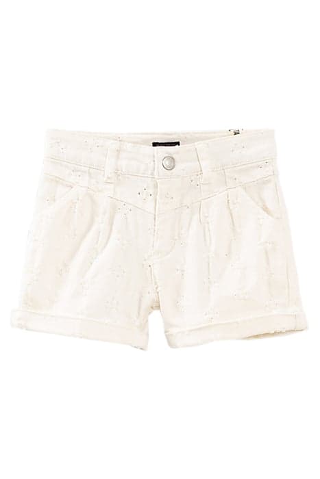 Short en jean blanc cassé usures placées fille by IKKS