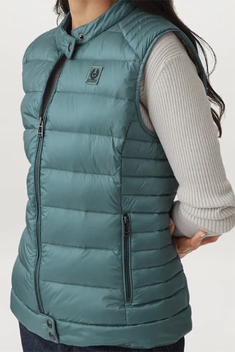 DREW GILET FADED TEAL by Belstaff