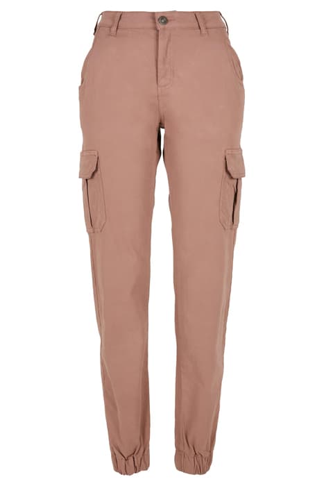 LADIES HIGH WAIST CARGO PANTS DUSKROSE by Urban Classics