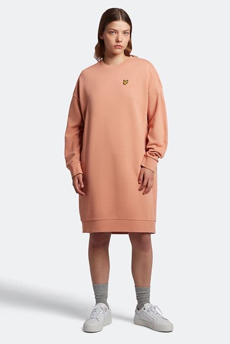 SWEATSHIRT DRESS W795 DUSTY PEACH by Lyle & Scott