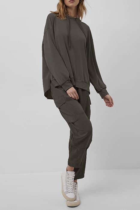 RENYA MODAL JERSEY HOODIE DEEP MOSS by French Connection