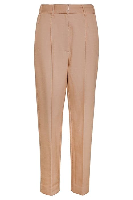 WOOL COTTON HIGH WAIST PANTS APRICOT by forte_forte